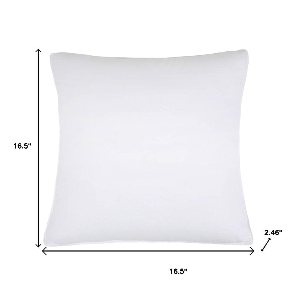 Set of Two Microfiber Down Alternative Medium Hypoallergenic European Size Bed Pillows HomeRoots