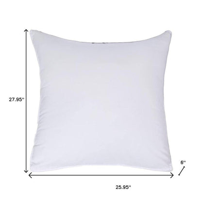 Set of Two Microfiber Down Alternative Medium Hypoallergenic European Size Bed Pillows HomeRoots