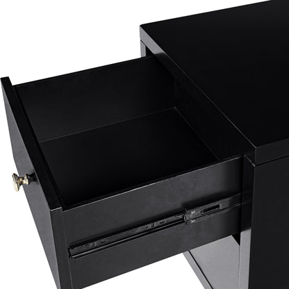 19" Espresso Two Drawer Nightstand