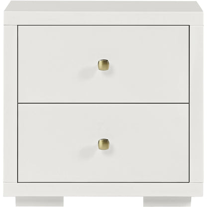 19" Espresso Two Drawer Nightstand