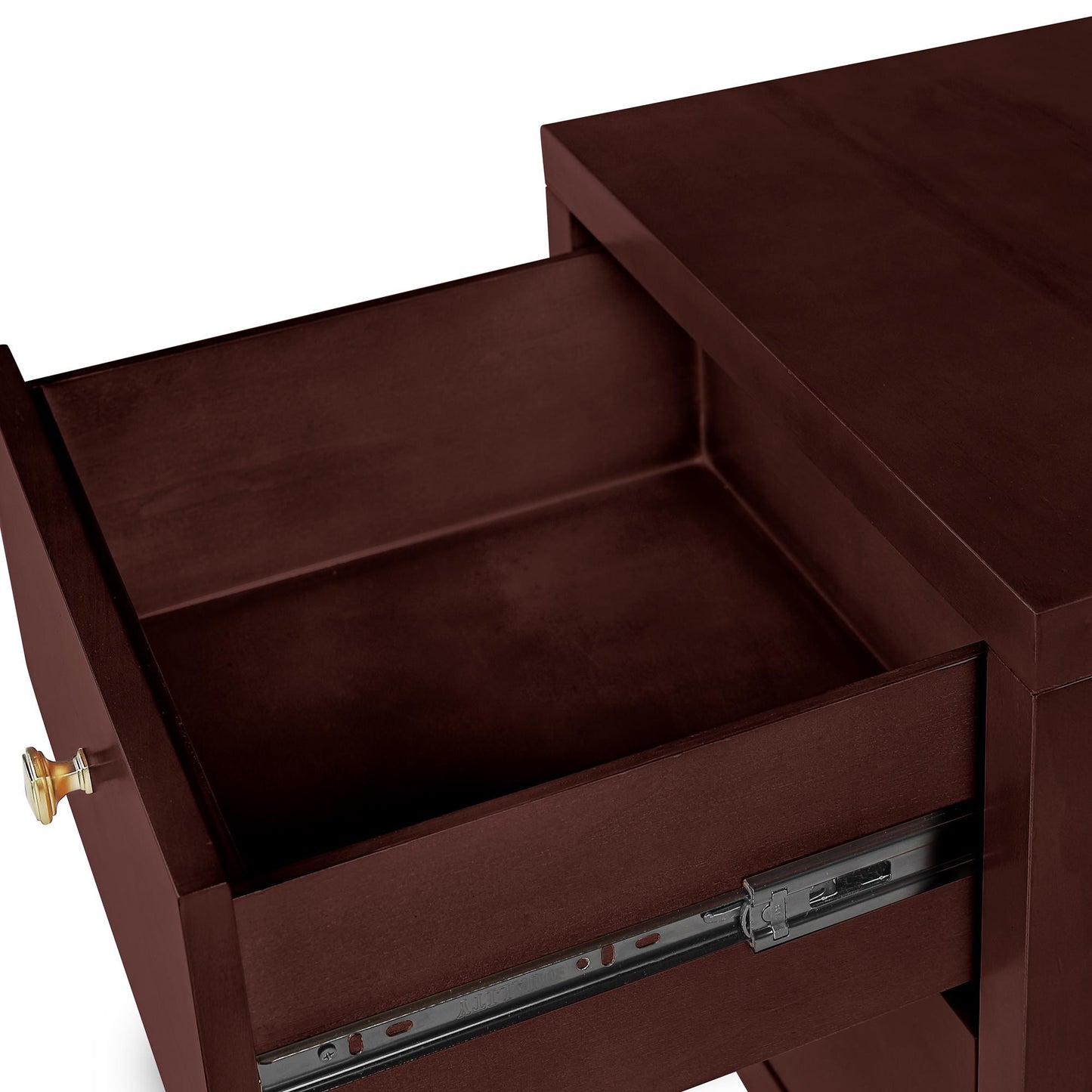 19" Espresso Two Drawer Nightstand