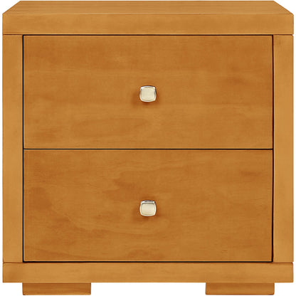 19" Espresso Two Drawer Nightstand