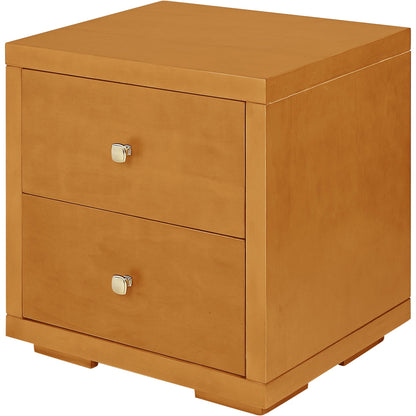 19" Espresso Two Drawer Nightstand