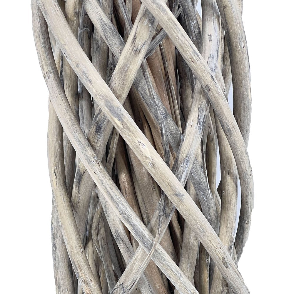 22" Natural Gray Willow Dried Wreath HomeRoots