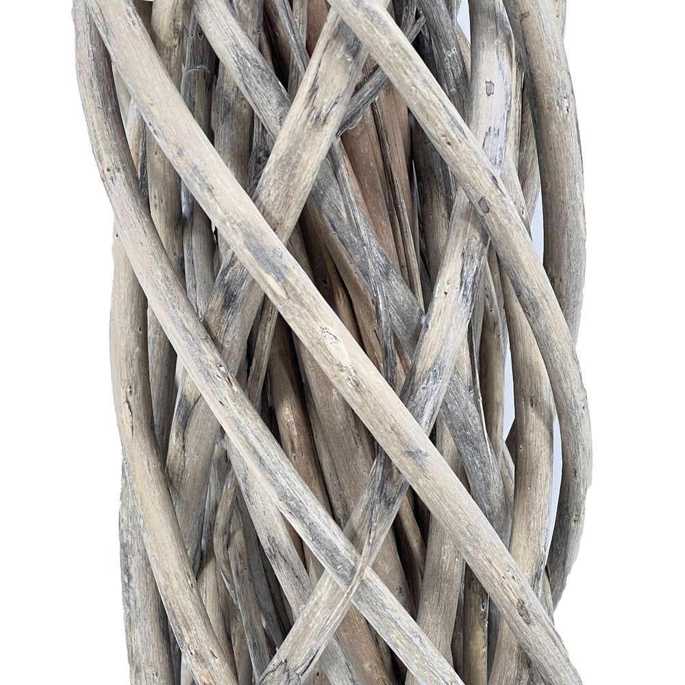 22" Natural Gray Willow Dried Wreath HomeRoots