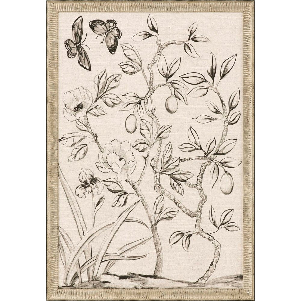 Shimmering Garden I Silver Framed Print Wall Art — view 1