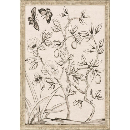Shimmering Garden I Silver Framed Print Wall Art