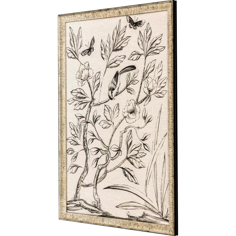Shimmering Garden I Silver Framed Print Wall Art — view 3