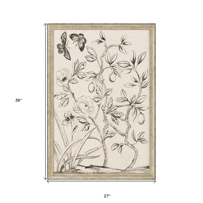 Shimmering Garden I Silver Framed Print Wall Art