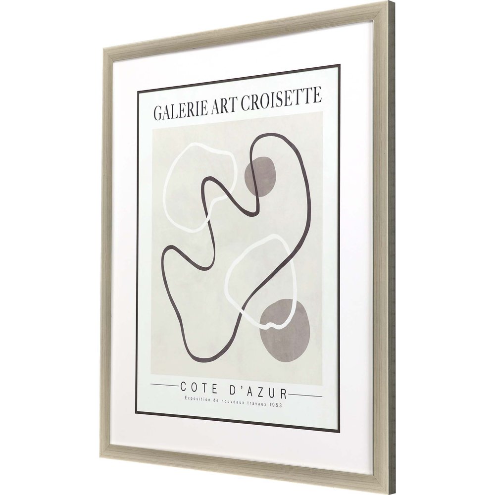 Les Fossiles Silver Framed Print Wall Art — view 2