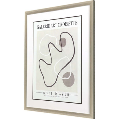 Les Fossiles Silver Framed Print Wall Art