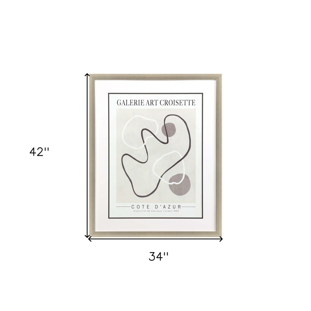 Les Fossiles Silver Framed Print Wall Art — view 4