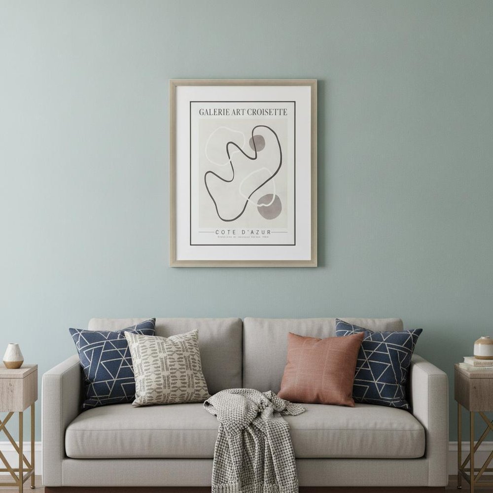 Les Fossiles Silver Framed Print Wall Art