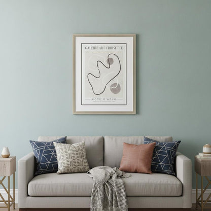 Les Fossiles Silver Framed Print Wall Art