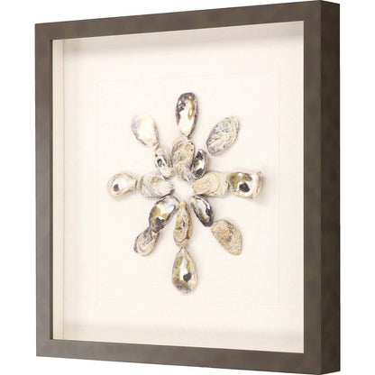 Oyster Shell I Brown Framed Print Wall Art