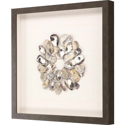Oyster Shell II Brown Framed Print Wall Art
