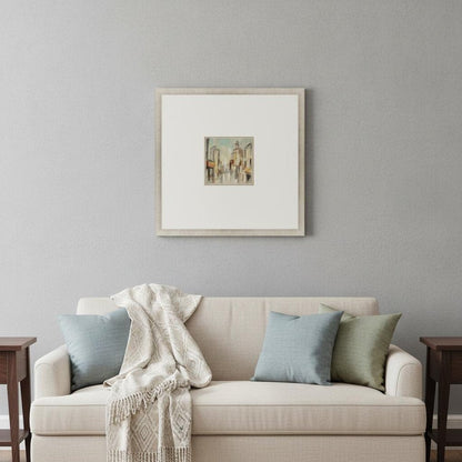 Pastel Street I Gold Framed Print Wall Art