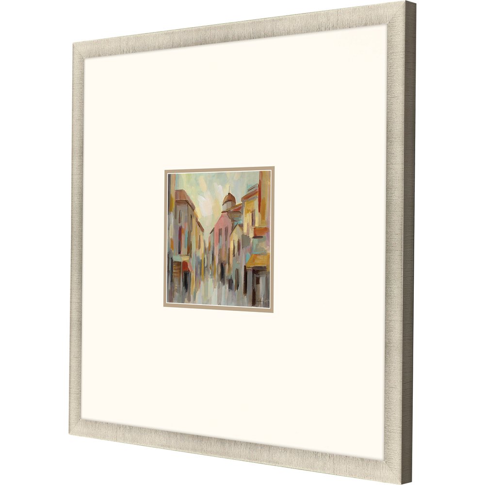 Pastel Street II Gold Framed Print Wall Art