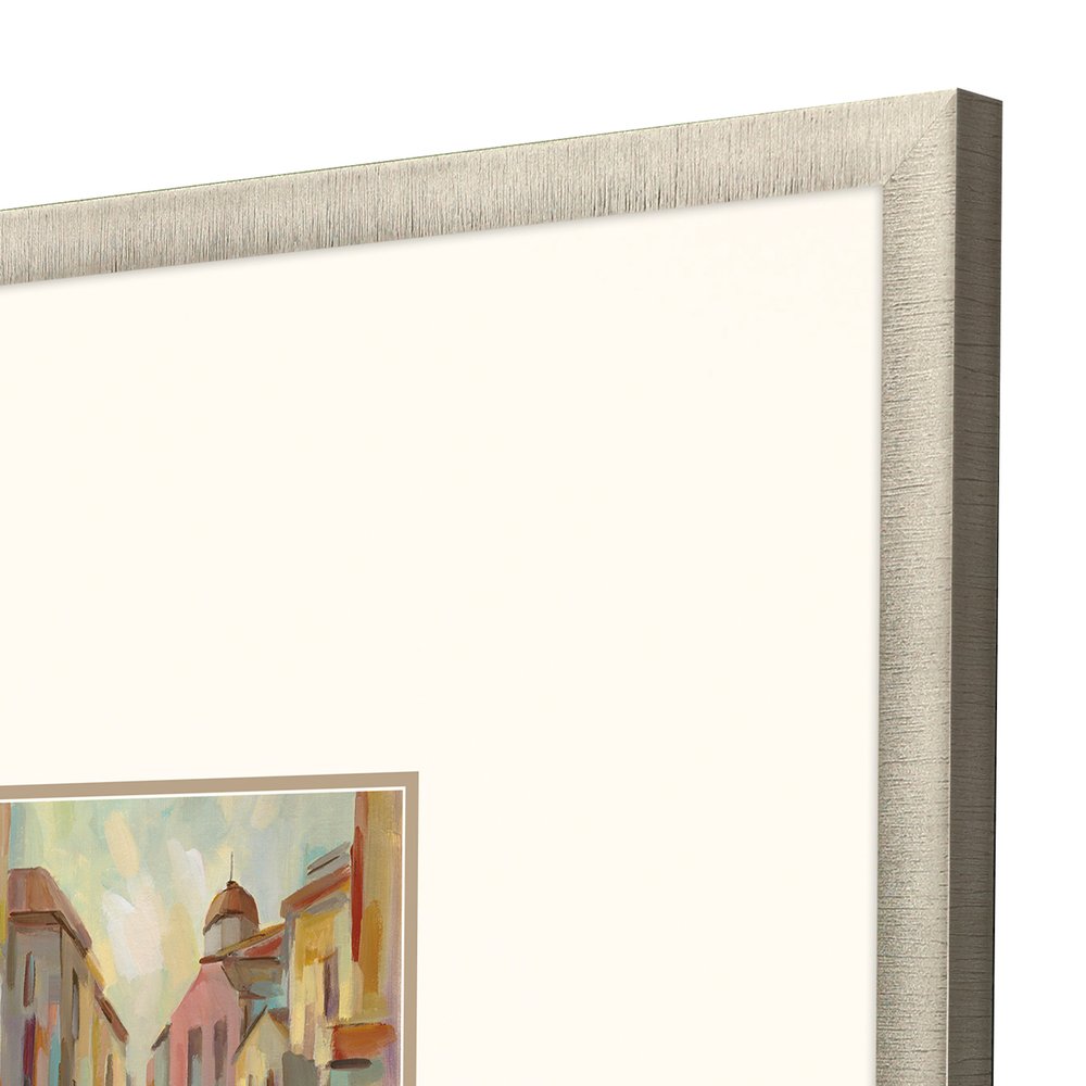 Pastel Street II Gold Framed Print Wall Art