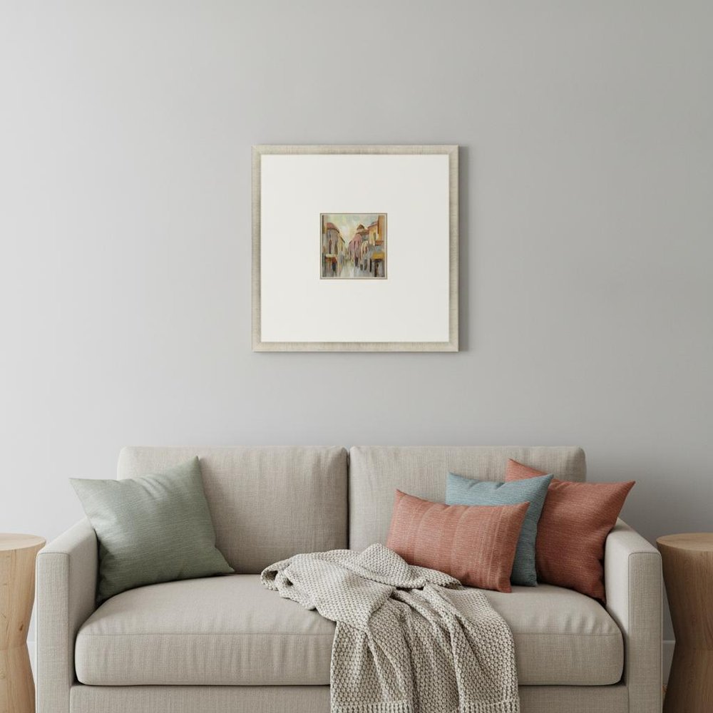 Pastel Street II Gold Framed Print Wall Art — view 5