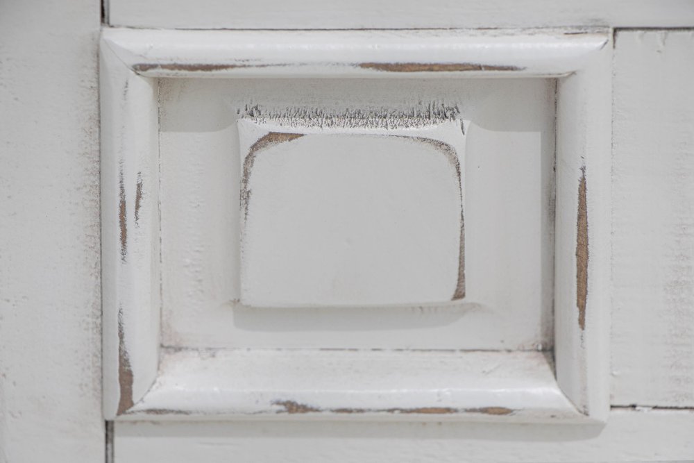 32" White Solid Wood Three Drawer Nightstand HomeRoots