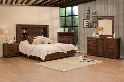 27" Brown Solid Wood One Drawer Nightstand HomeRoots