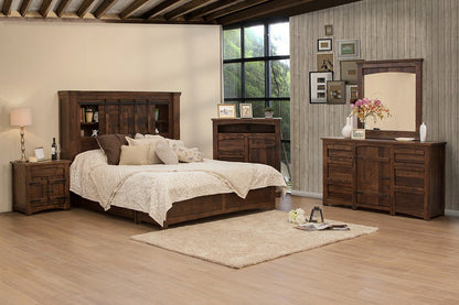 27" Brown Solid Wood One Drawer Nightstand HomeRoots