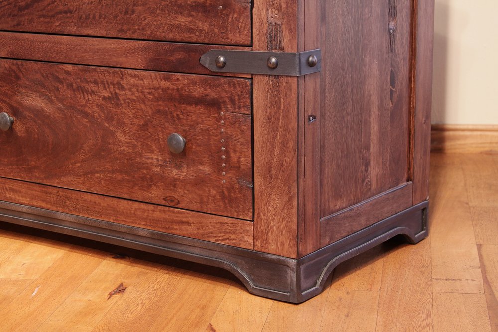 29" Wood Brown Two Drawer Nightstand HomeRoots
