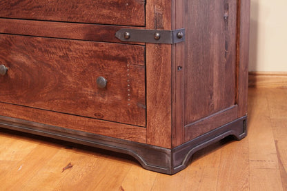 29" Wood Brown Two Drawer Nightstand HomeRoots