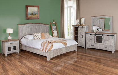 27" Gray Solid Wood One Drawer Nightstand HomeRoots