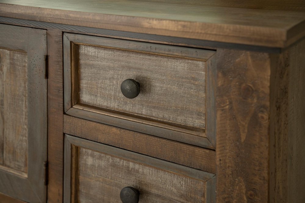 27" Brown Solid Wood One Drawer Nightstand HomeRoots