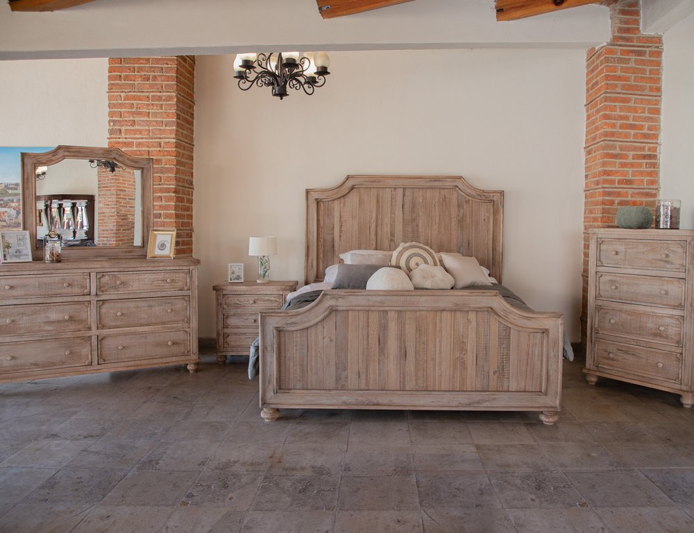 31" Brown Solid Wood Three Drawer Nightstand HomeRoots