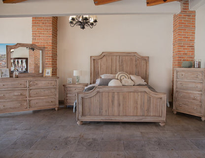 31" Brown Solid Wood Three Drawer Nightstand HomeRoots