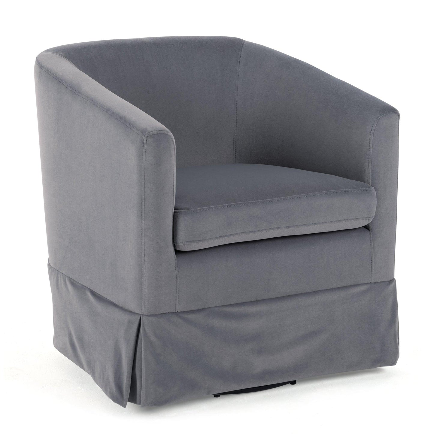 27.36" Wide Swivel Chair Gray - FurniFindUSA