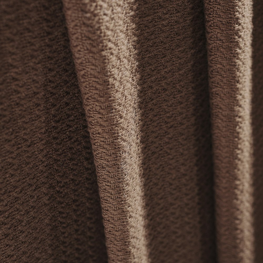 King Chocolate Cotton Waffle Weave Blanket — view 3