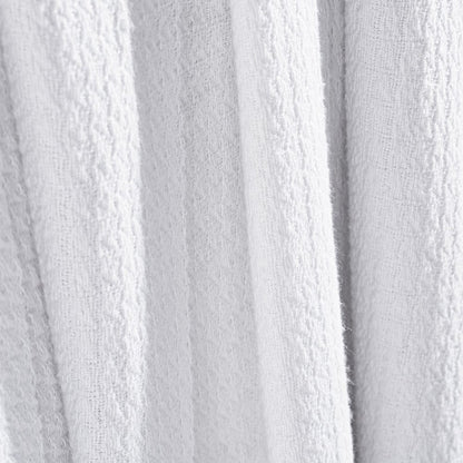 King White Cotton Waffle Weave Honeycomb Blanket