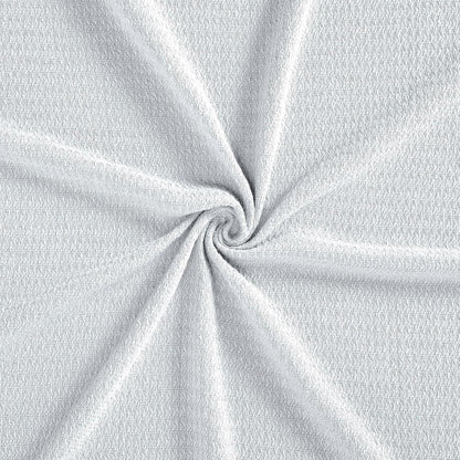 King White Cotton Waffle Weave Honeycomb Blanket
