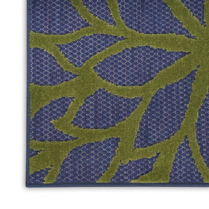 4' X 6' Blue Yellow and Green Indoor Outdoor Area Rug HomeRoots