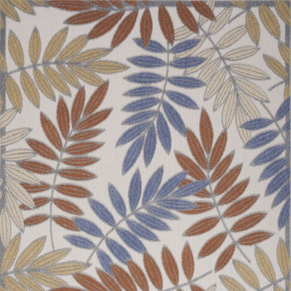 6' X 9' Blue Indoor Outdoor Area Rug HomeRoots