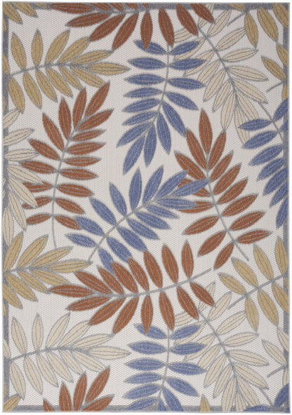 6' X 9' Blue Indoor Outdoor Area Rug HomeRoots