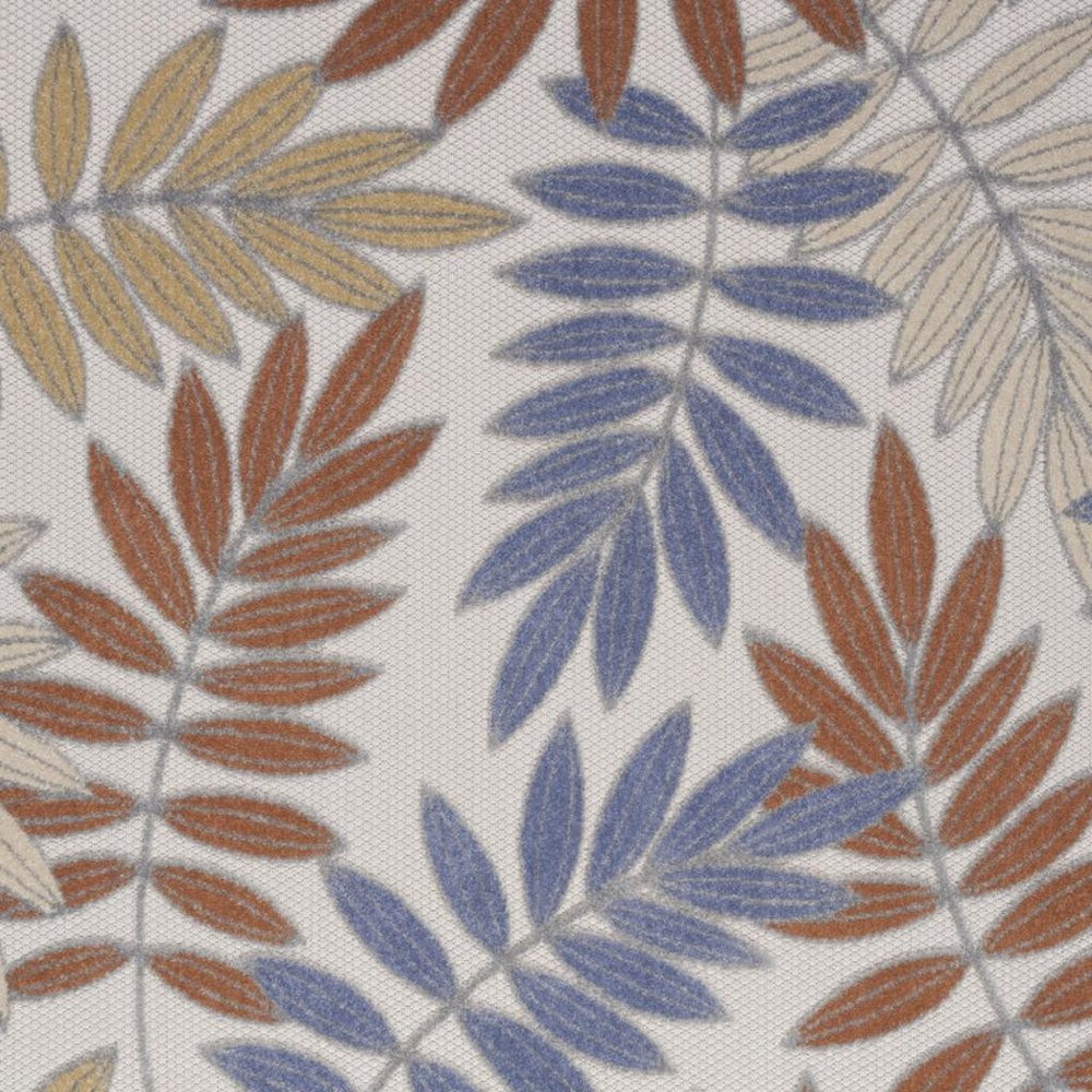 4' X 6' Blue Indoor Outdoor Area Rug HomeRoots
