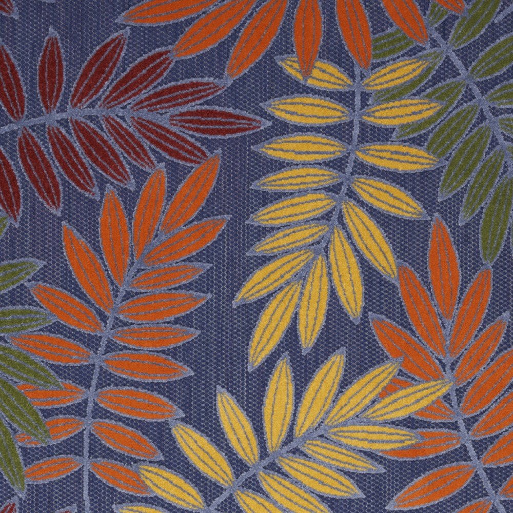 4' X 6' Orange Green And Blue Indoor Outdoor Area Rug HomeRoots