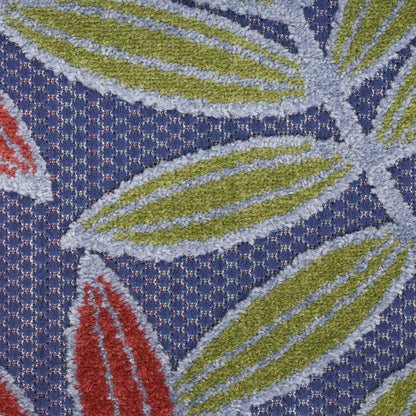 4' X 6' Orange Green And Blue Indoor Outdoor Area Rug HomeRoots