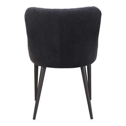 Gray Tufted Velvet Dining Side Chair HomeRoots