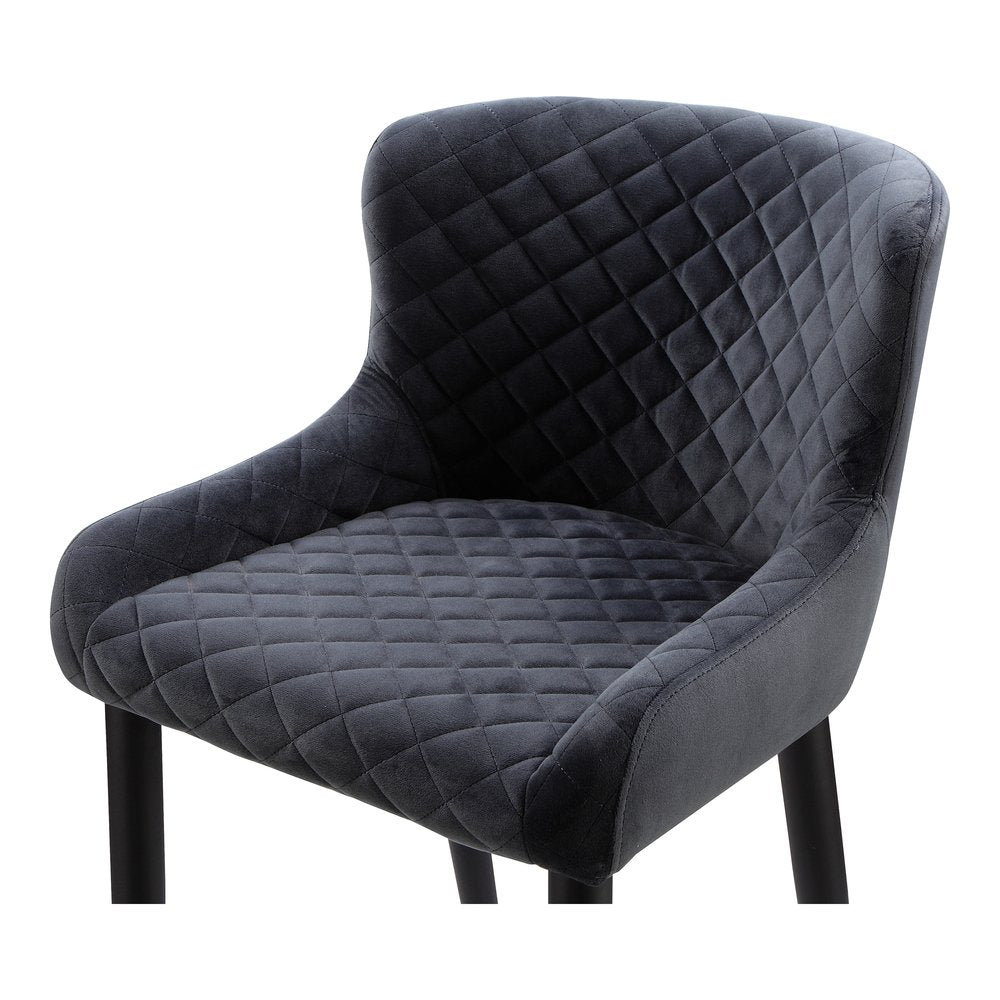 Gray Tufted Velvet Dining Side Chair HomeRoots