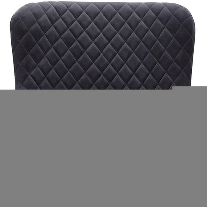 Gray Tufted Velvet Dining Side Chair HomeRoots