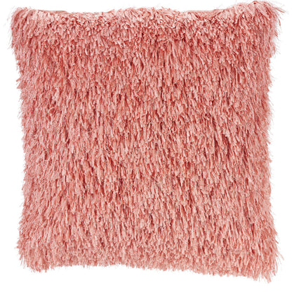 20" Coral Shag Throw Pillow FurniFindUSA