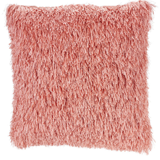 20" Coral Shag Throw Pillow FurniFindUSA
