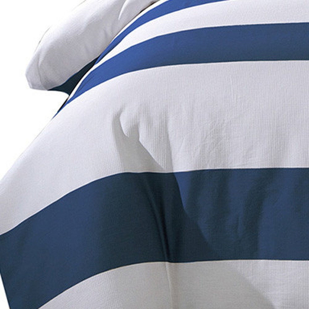 Blue And White Queen Cotton Washable Duvet Set — view 3