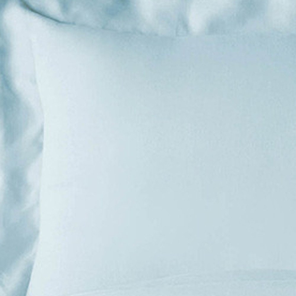 Light Blue King Rayon Washable Duvet Cover Set — view 7